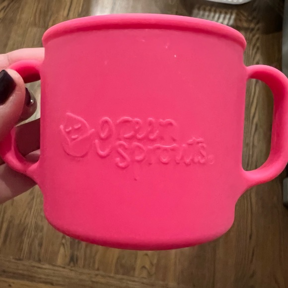 Green Sprout Hot Pink Silicone Learning Cup - Picture 2 of 2